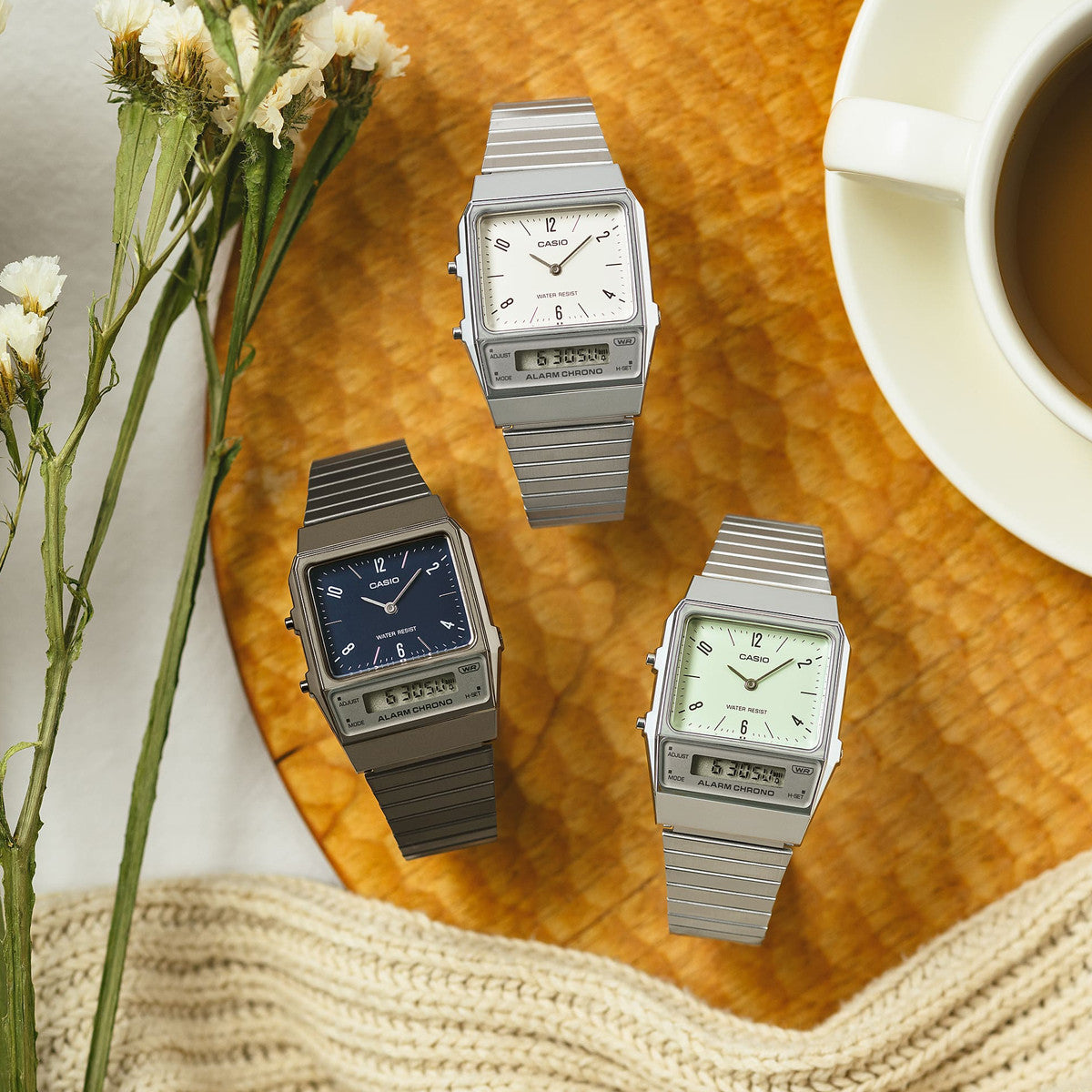 CASIO VINTAGE modelis EDGY COLLECTION - CREAM