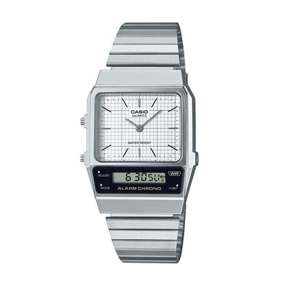 CASIO VINTAGE EDGY COLLECTION RETRO DIAL - WHITE ****** AQ-800E-7AEF