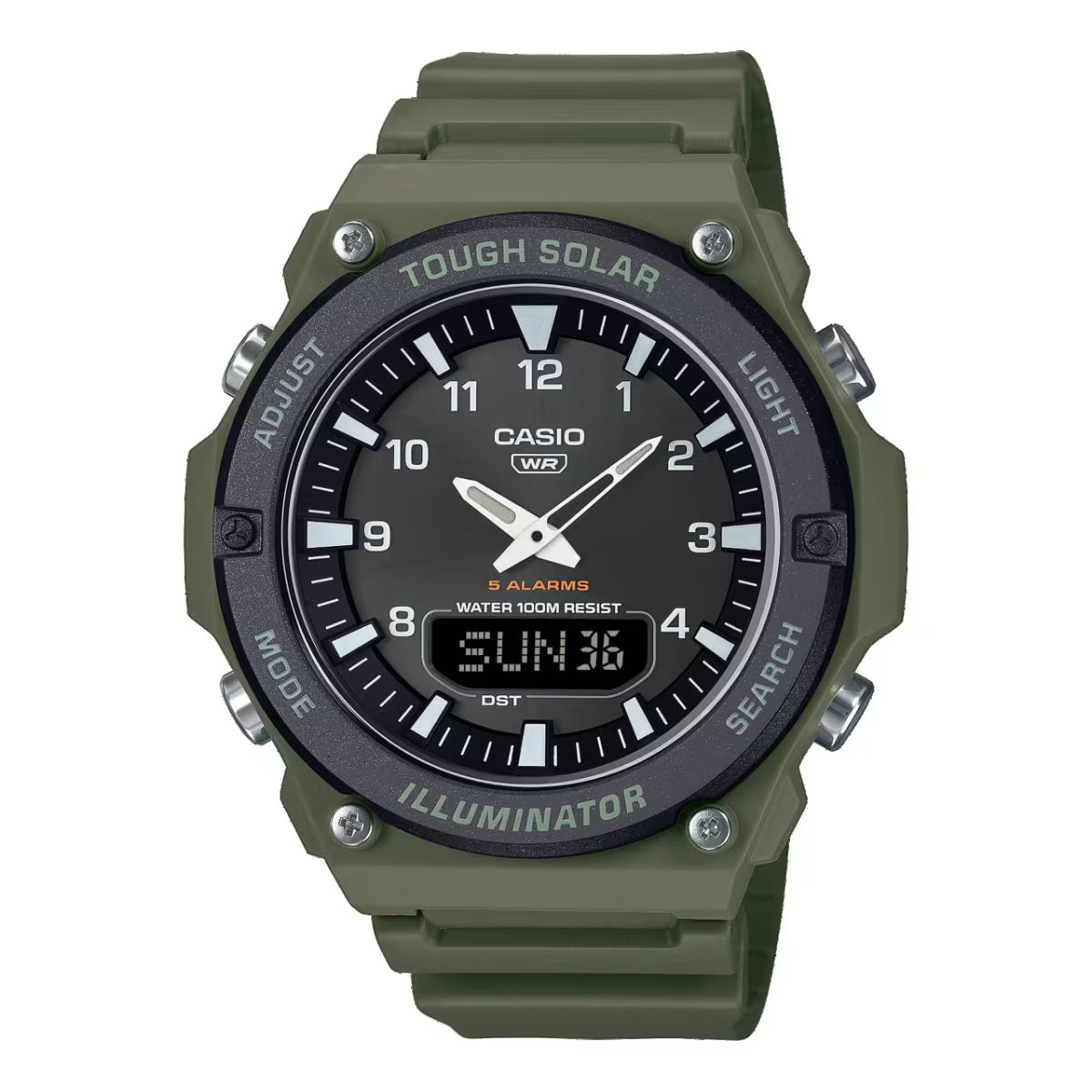 CASIO COLLECTION modelis TOUGH SOLAR - GREEN