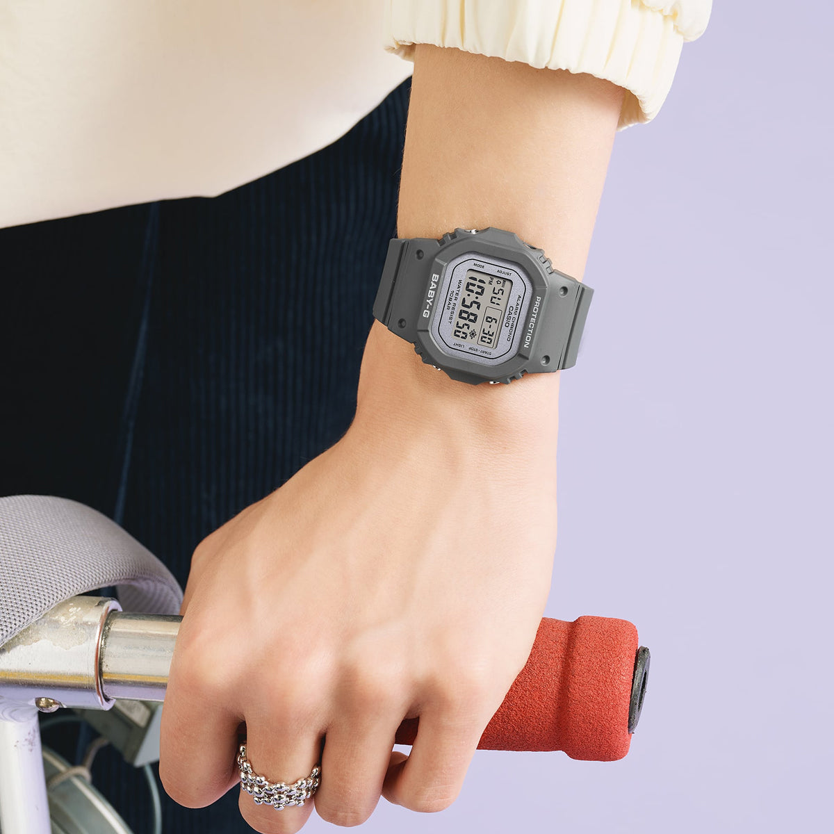 CASIO BABY-G modelis 560 SPRING COLORS SERIE - BLACK