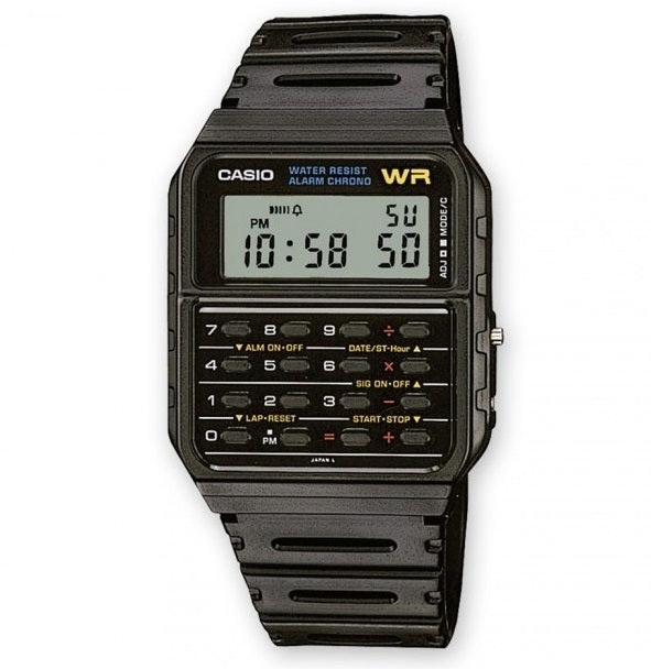 CASIO VINTAGE modelis CALCULATOR EDGY COLLECTION - BLACK
