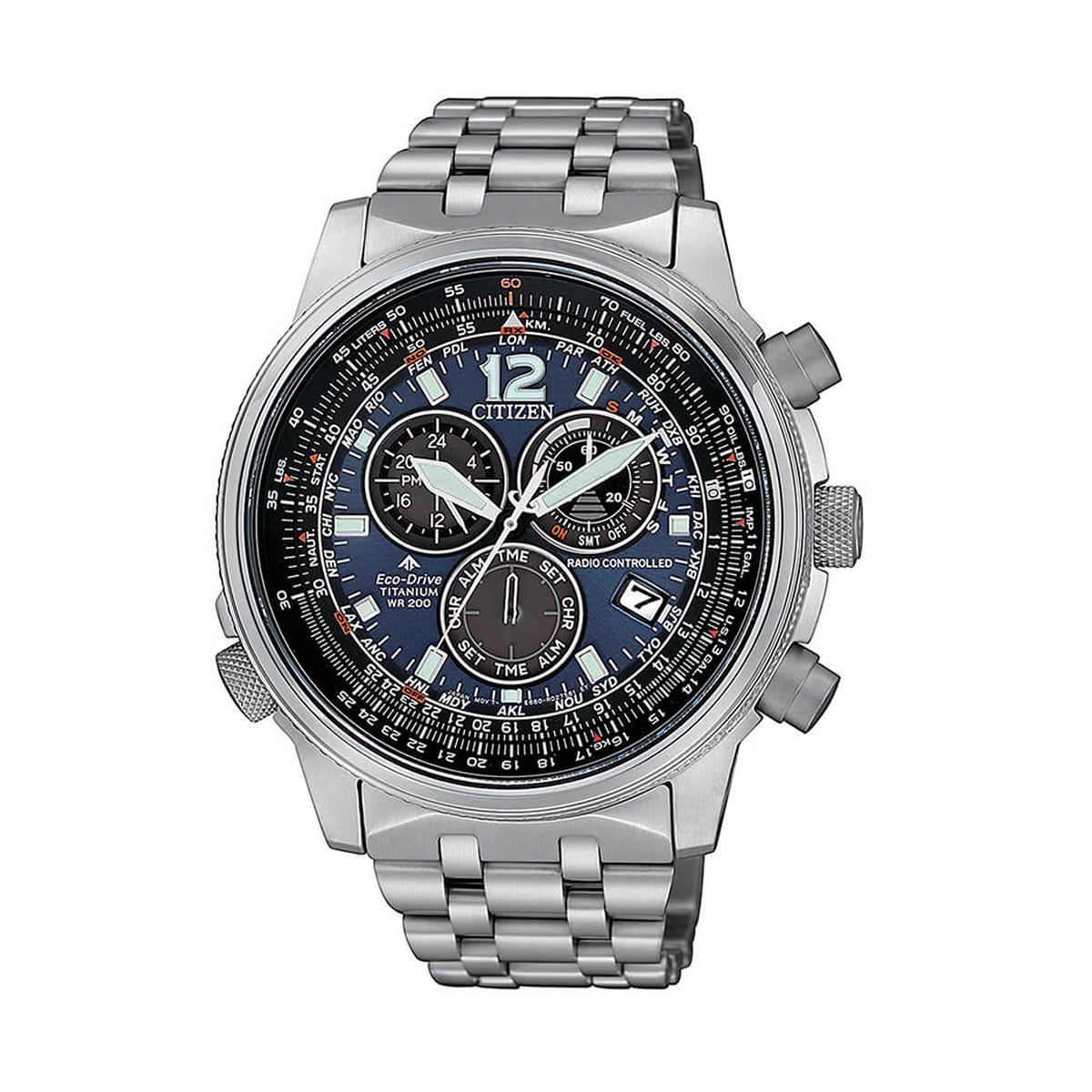 CITIZEN CRONO PILOT SUPER TITANIUM CB5850-80L