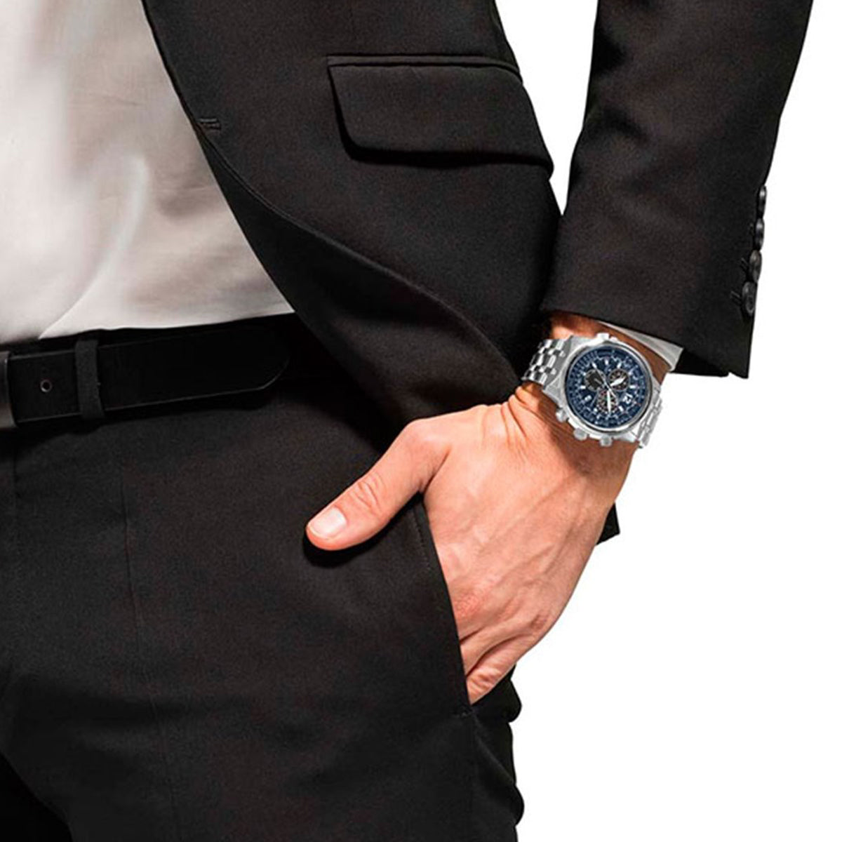 CITIZEN CRONO PILOT SUPER TITANIUM CB5850-80L