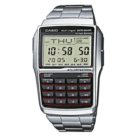 CASIO VINTAGE modelis DATABANK CALCULATOR - SILVER