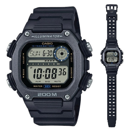 CASIO SPORT modelis ILLUMINATOR DIVER 200M. 10 YEARS BATTERY - XL STRAP