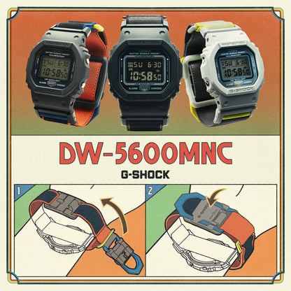 CASIO G-SHOCK modelis THE ORIGIN - MAGNETIC CLAP STRAP SERIE - GREY