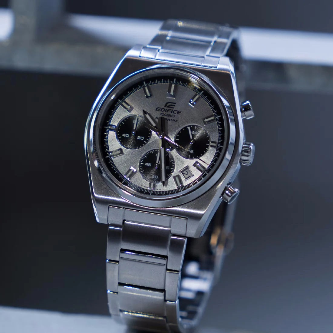 CASIO EDIFICE modelis MOTORSPORT CHRONOGRAPH - SILVER