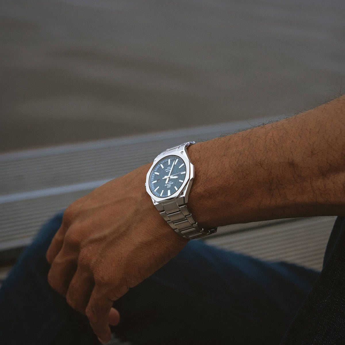 CASIO EDIFICE CLASSIC SLIM - PETROL BLUE EFR-S108DE-3AVUEF