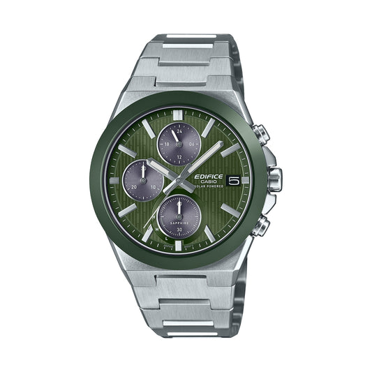 CASIO EDIFICE modelis SOLAR POWERED CHRONOGRAPH - GREEN