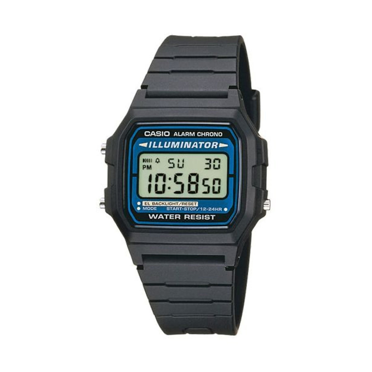 CASIO VINTAGE modelis F-105 BIO RESIN STRAP - BLACK