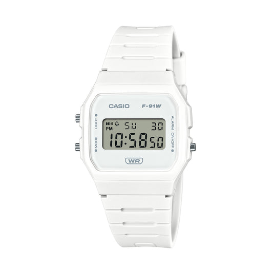 CASIO VINTAGE modelis F-91 BIO RESIN STRAP - WHITE