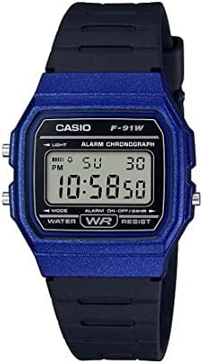 CASIO VINTAGE modelis F-91 BIO RESIN STRAP - BLUE