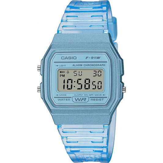 CASIO VINTAGE TRANSLUCID - LIGHT BLUE F-91WS-2EF