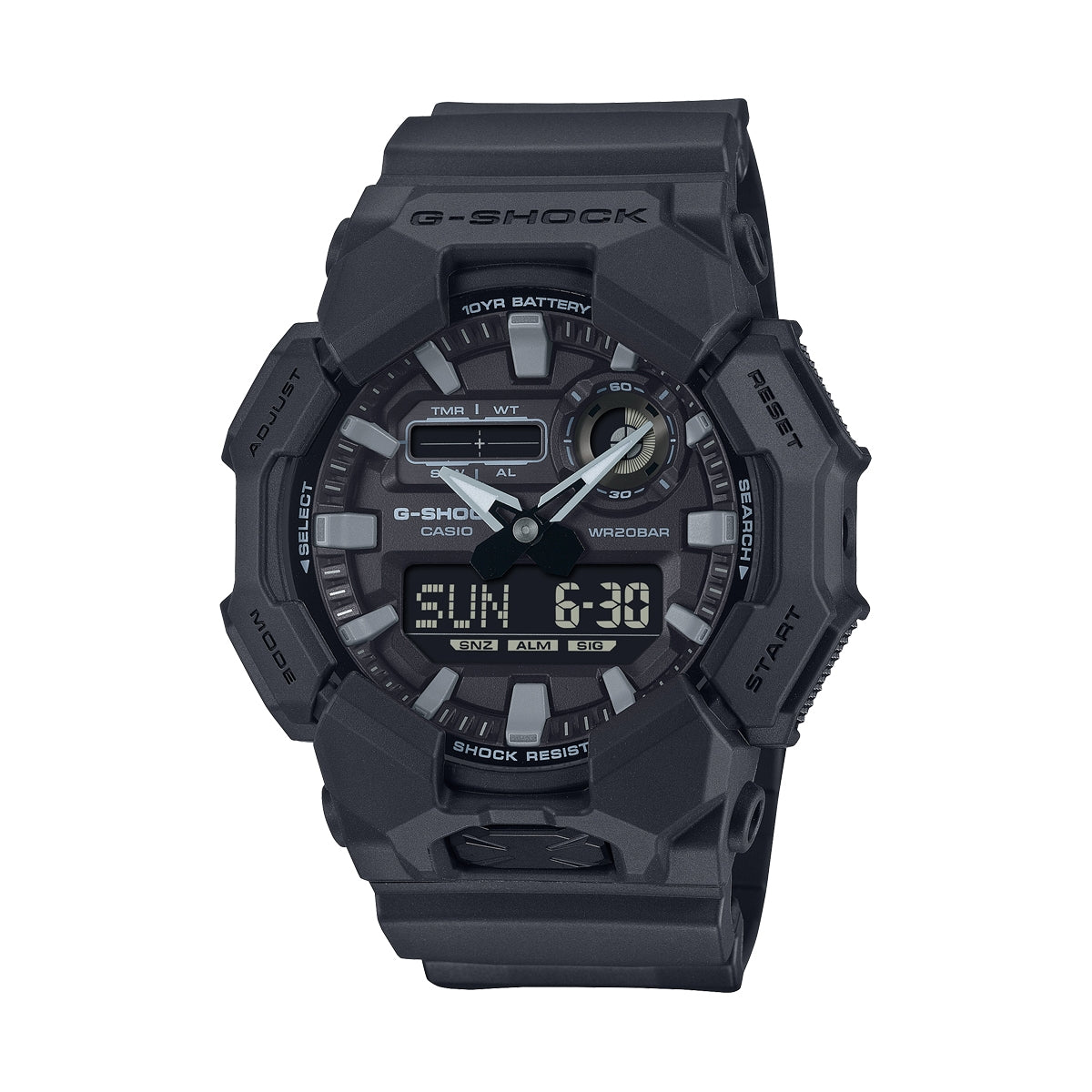 CASIO G-SHOCK modelis NEW RUGGED BASIC Digital 10-Year Battery