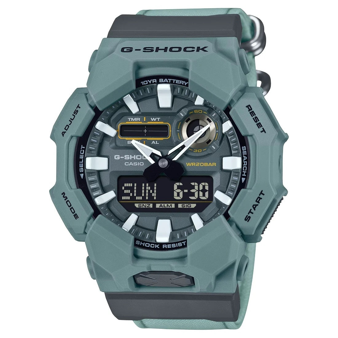 CASIO G-SHOCK modelis NEW RUGGED BASIC Digital 10-Year Battery