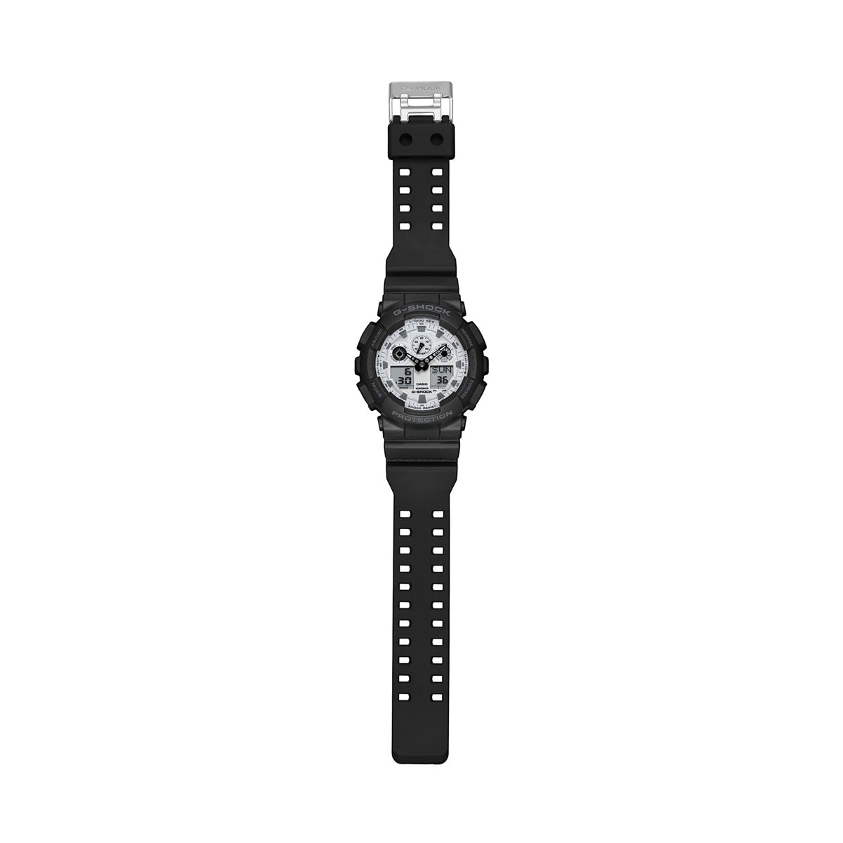 CASIO G-SHOCK OVERSIZE - BLACK AND BRILLIANT WHITE СЕРИЯ GA-100WD-1AER