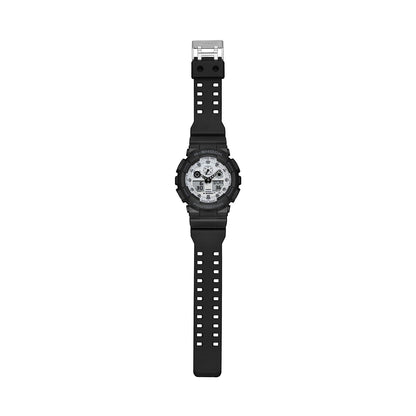 CASIO G-SHOCK OVERSIZE - BLACK AND BRILLIANT WHITE СЕРИЯ GA-100WD-1AER