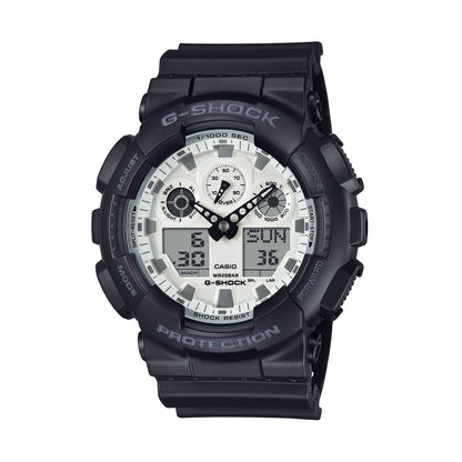 CASIO G-SHOCK OVERSIZE - BLACK AND BRILLIANT WHITE СЕРИЯ GA-100WD-1AER