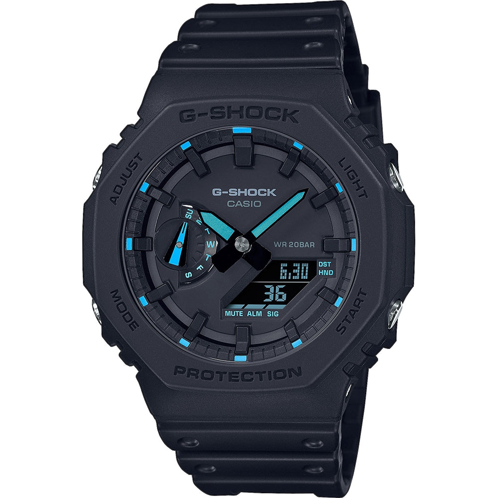CASIO G-SHOCK modelis OAK - Neon Blue Index
