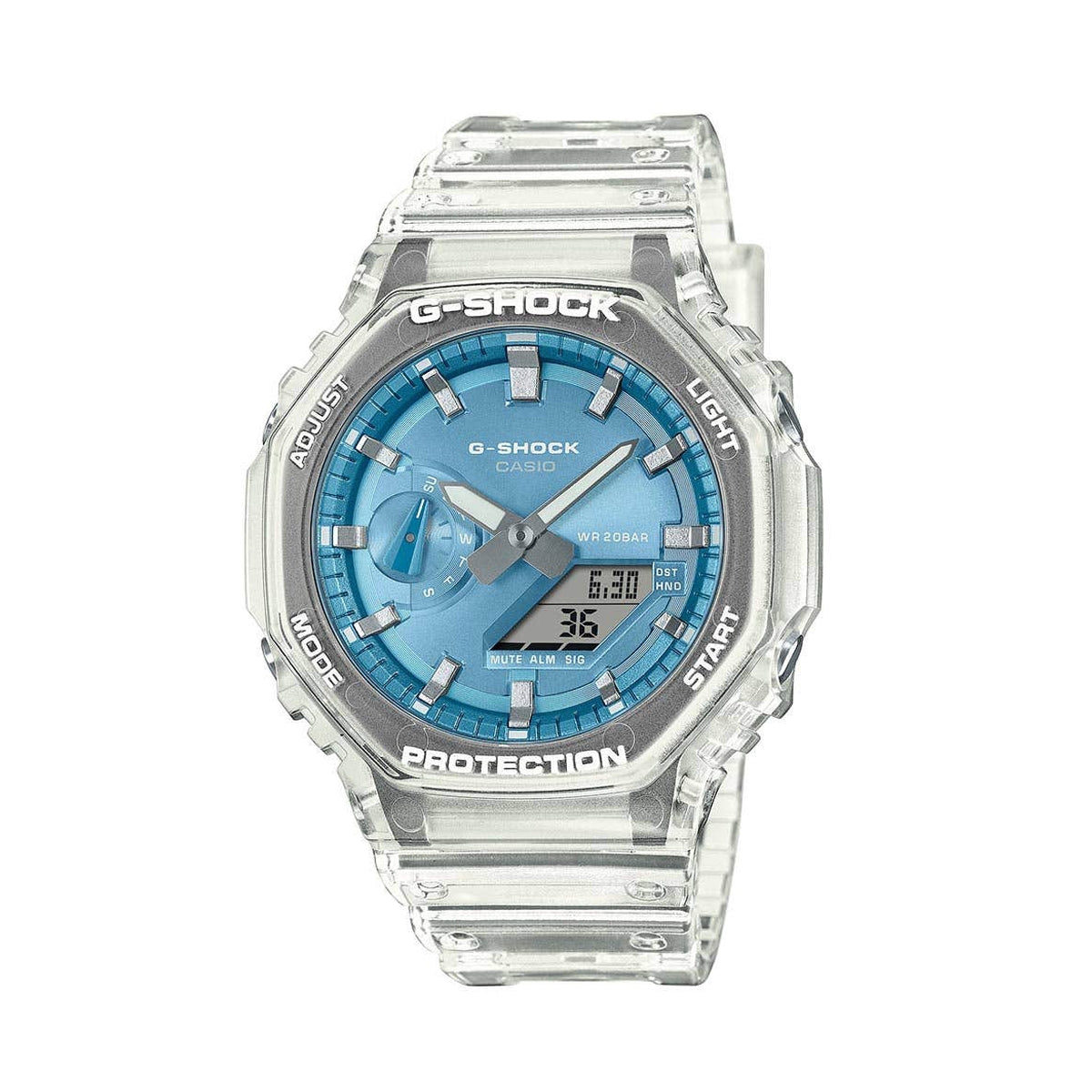 CASIO G-SHOCK modelis BRIGHT METALLIC - LIGHT BLUE