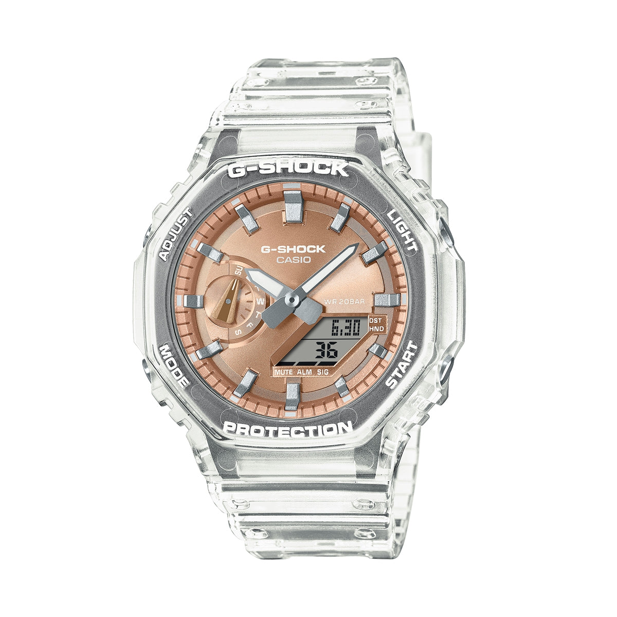 CASIO G-SHOCK modelis BRIGHT METALLIC - ROSE GOLD