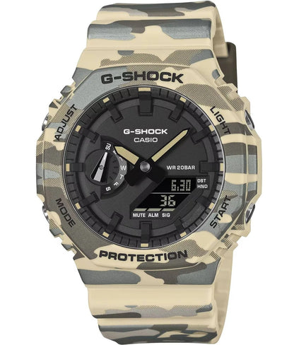 CASIO G-SHOCK OAK - BROWN CAMOUFLAGE SERIE ***NEW!*** GA-2100CM-5AER