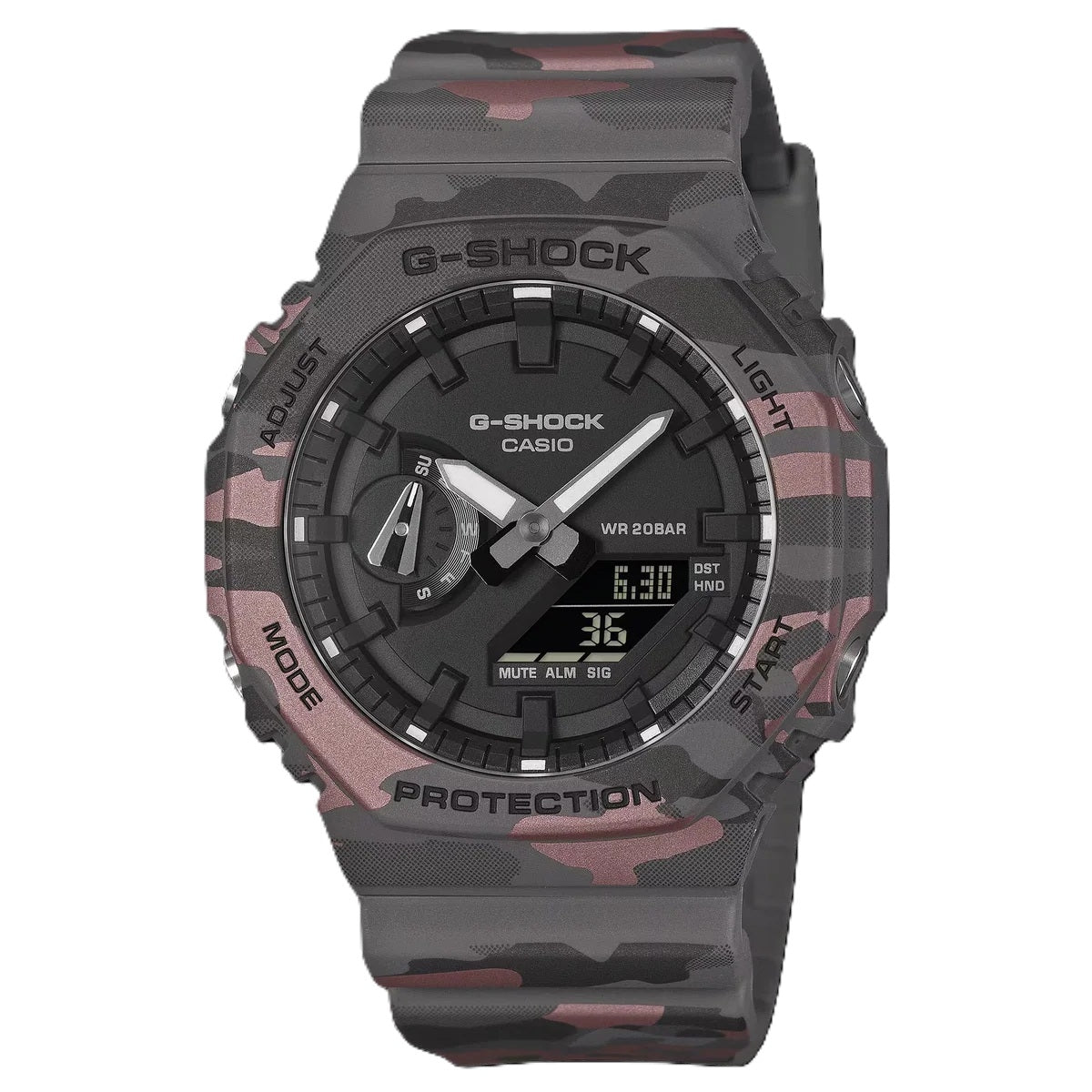 CASIO G-SHOCK modelis OAK - SMOKE GREY CAMOUFLAGE SERIE NEW!