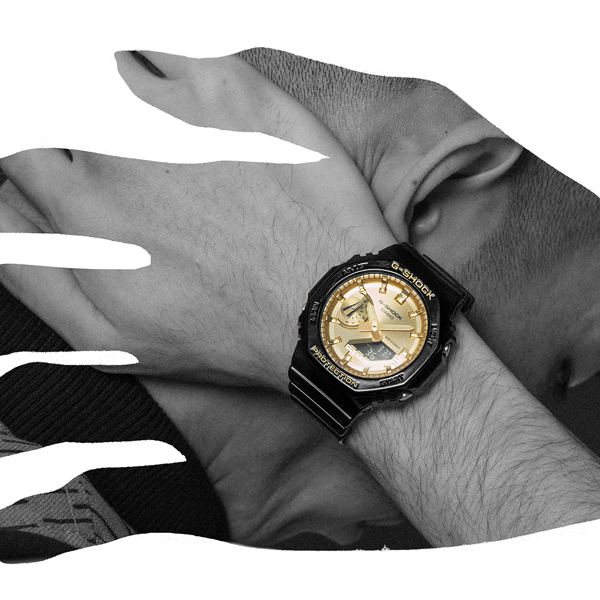 CASIO G-SHOCK modelis OAK - Gold dial