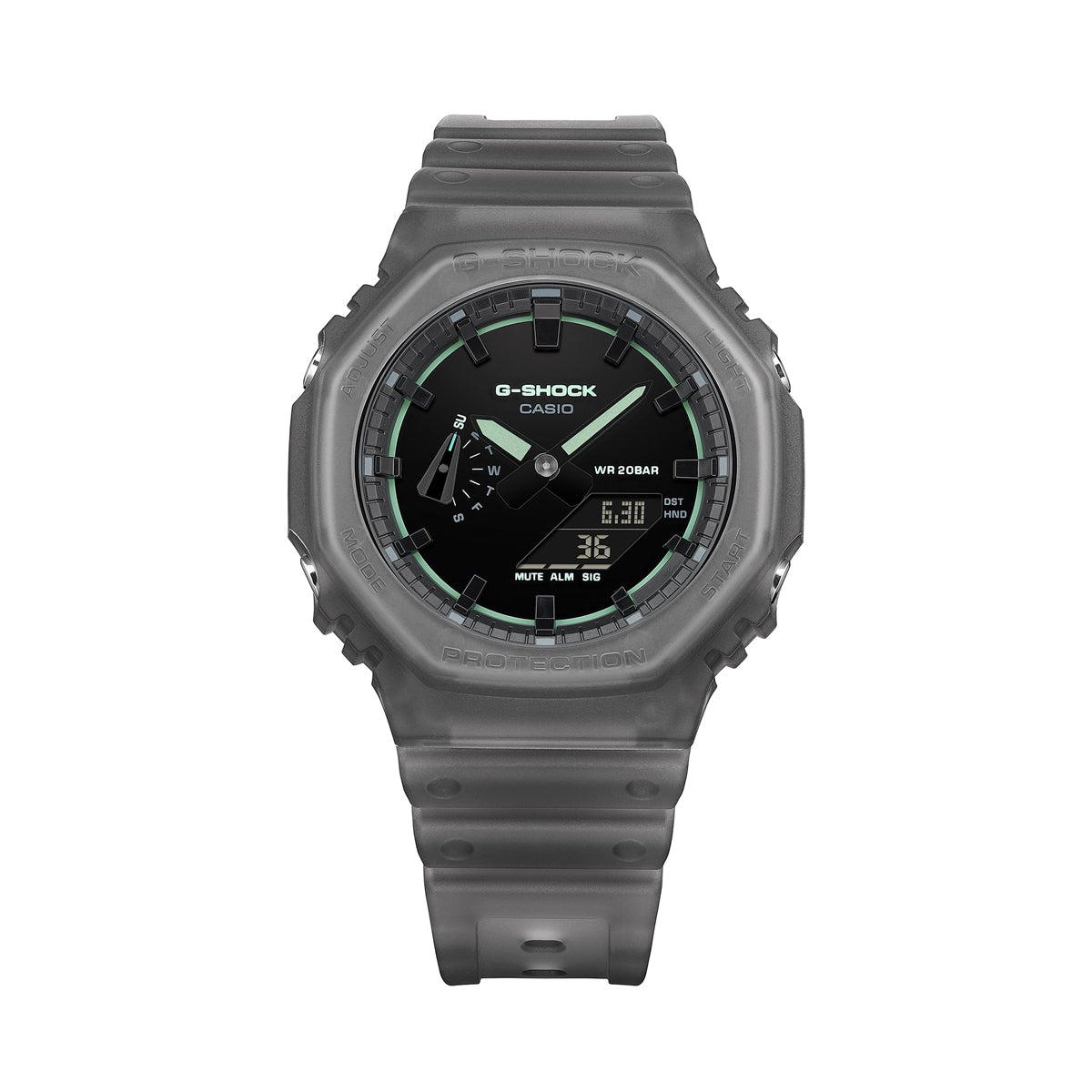 CASIO G-SHOCK modelis OAK - SMOKE LIGHT SERIE - BLACK NEW!