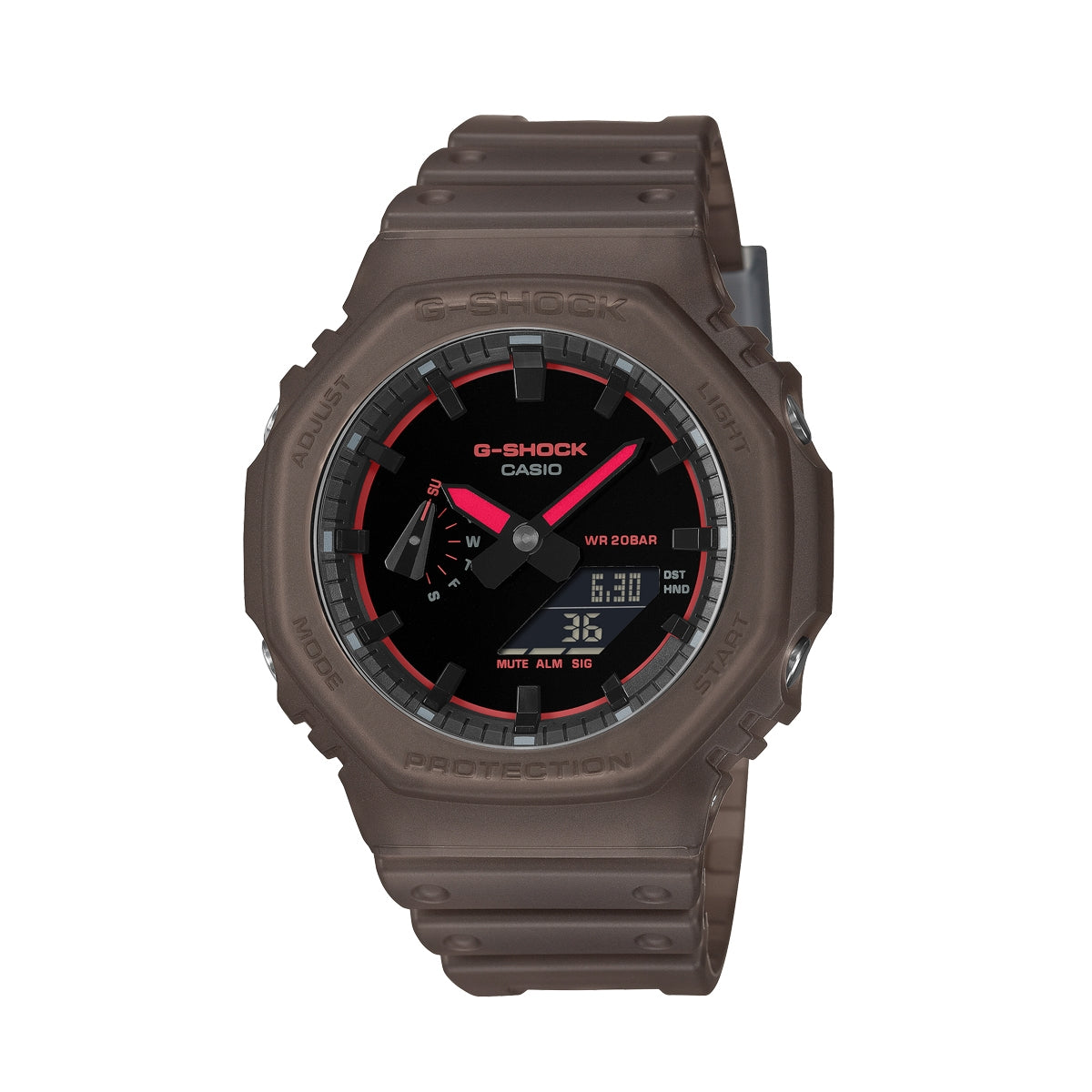 CASIO G-SHOCK modelis OAK - SMOKE LIGHT SERIE - BROWN  NEW!