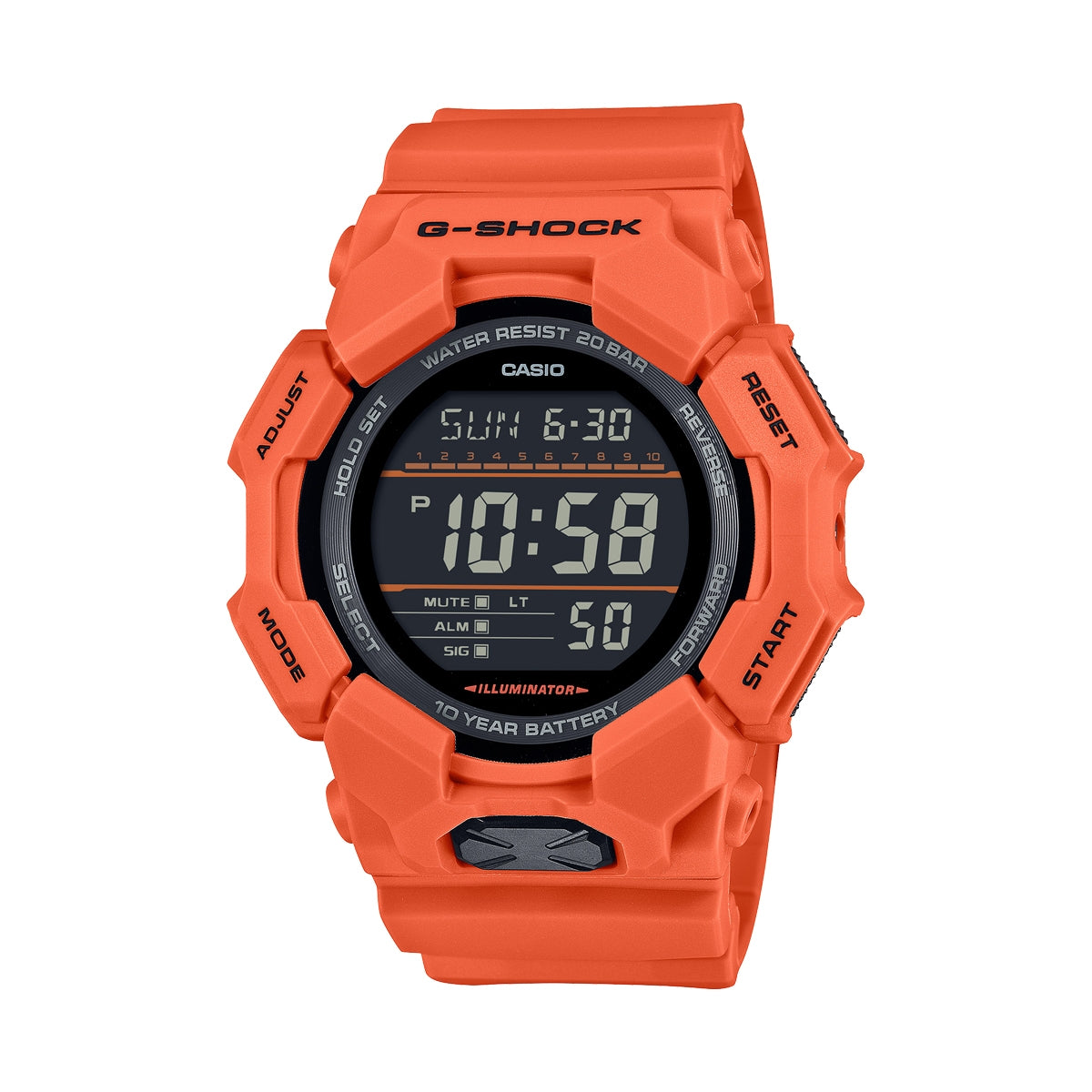 CASIO G-SHOCK modelis GRAND DIGIT - ORANGE