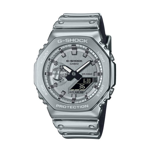 CASIO G-SHOCK modelis G-STEEL - FINE METALLIC SERIES - SILVER