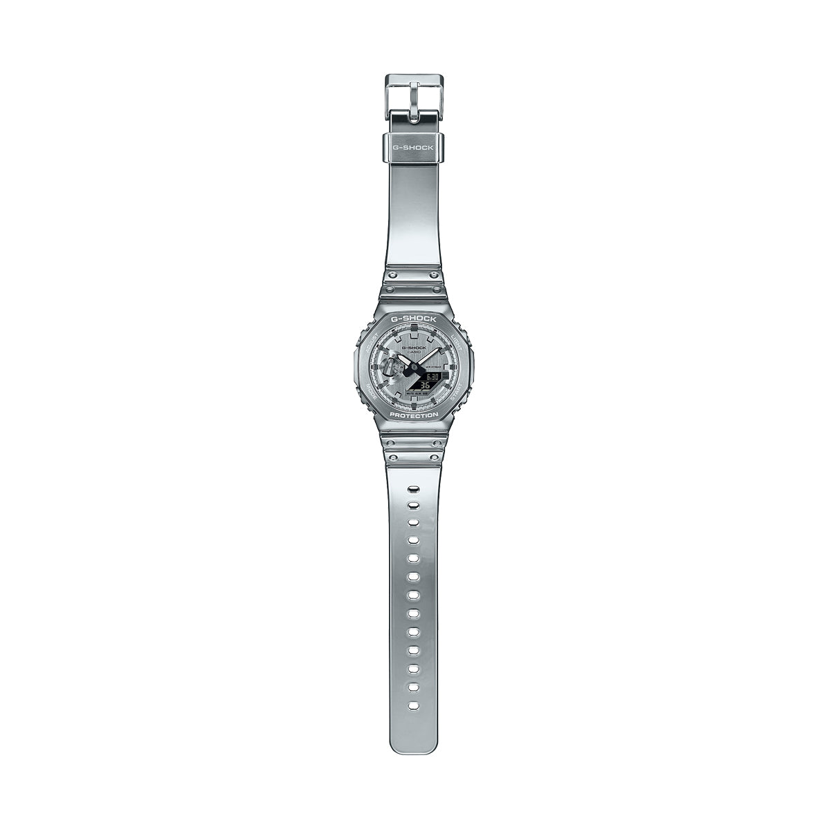 CASIO G-SHOCK modelis G-STEEL - FINE METALLIC SERIES - SILVER