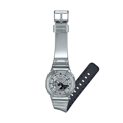 CASIO G-SHOCK modelis G-STEEL - FINE METALLIC SERIES - SILVER