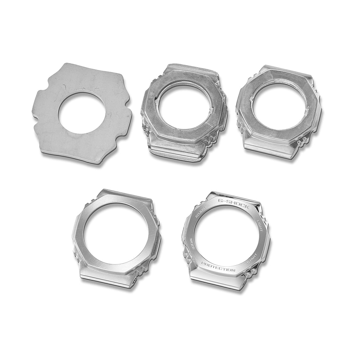 CASIO G-SHOCK modelis G-STEEL - FINE METALLIC SERIES - SILVER