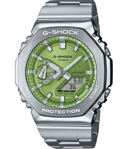 CASIO G-SHOCK modelis OAK G-STEEL LIME GREEN