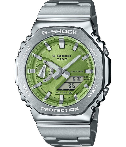 CASIO G-SHOCK modelis OAK G-STEEL LIME GREEN