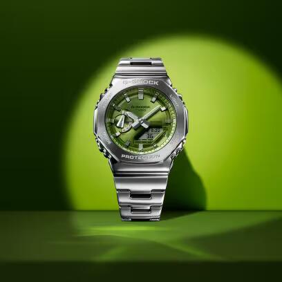CASIO G-SHOCK modelis OAK G-STEEL LIME GREEN