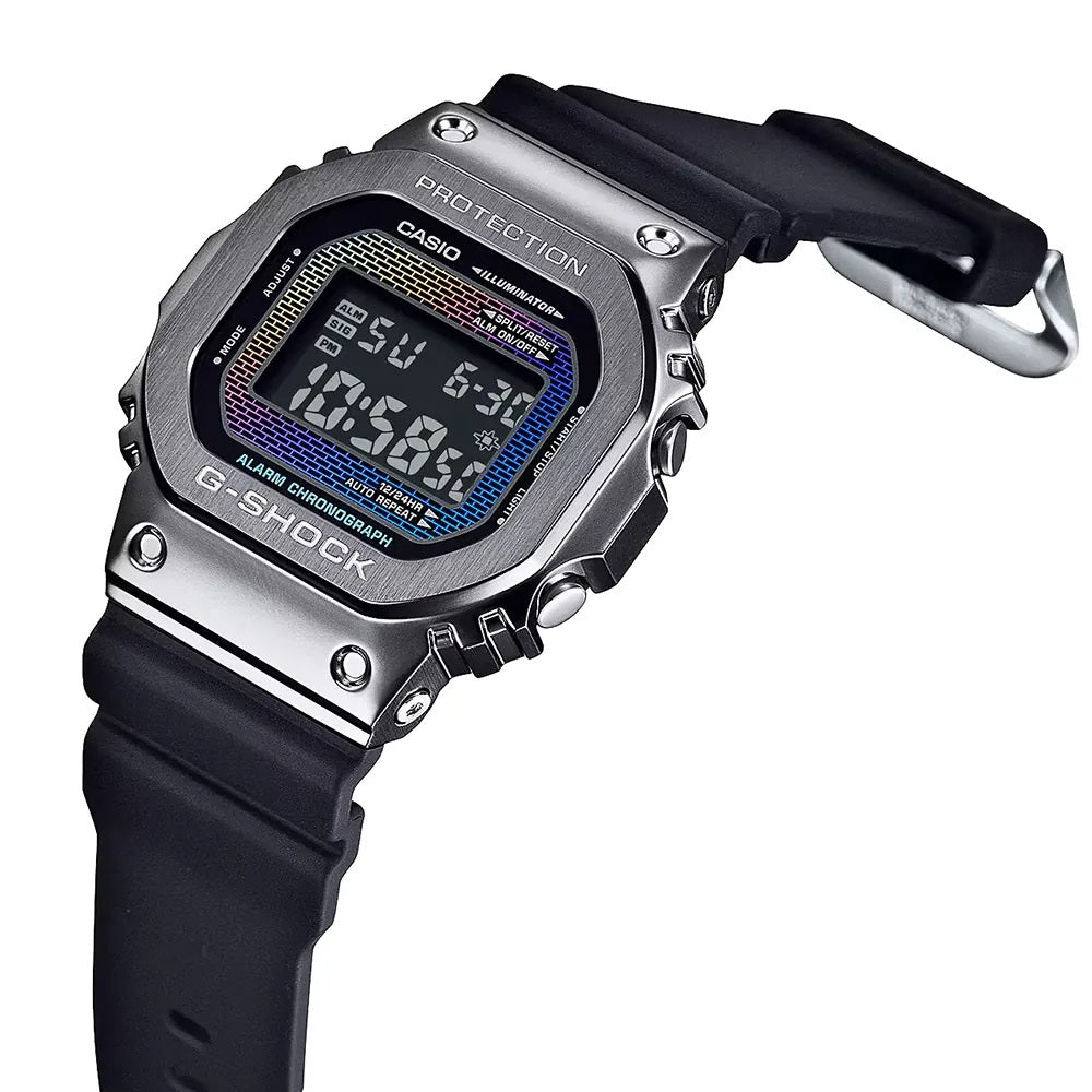 CASIO G-SHOCK modelis THE ORIGIN METAL COVERED -  RAINBOW BRICK WALL SERIE