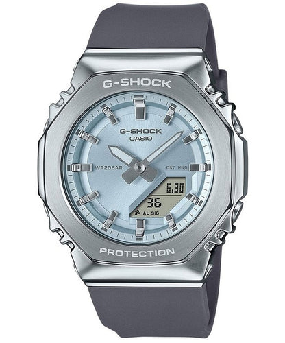 CASIO G-SHOCK modelis MINI OAK G-STEEL LIGHT BLUE