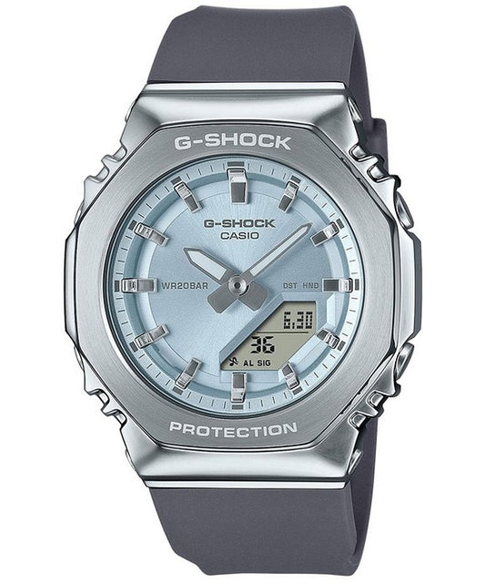 CASIO G-SHOCK modelis MINI OAK G-STEEL LIGHT BLUE