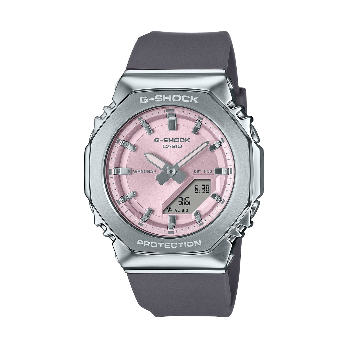 CASIO G-SHOCK modelis MINI OAK G-STEEL PINK