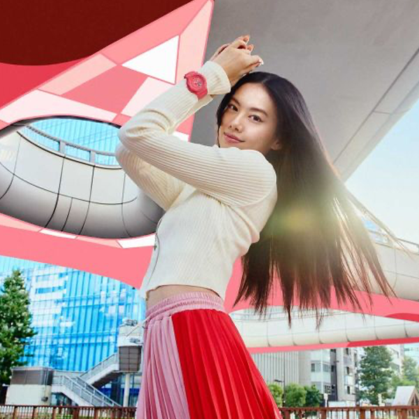 CASIO G-SHOCK modelis OAK COMPACT - TONE ON TONE SERIE PINK