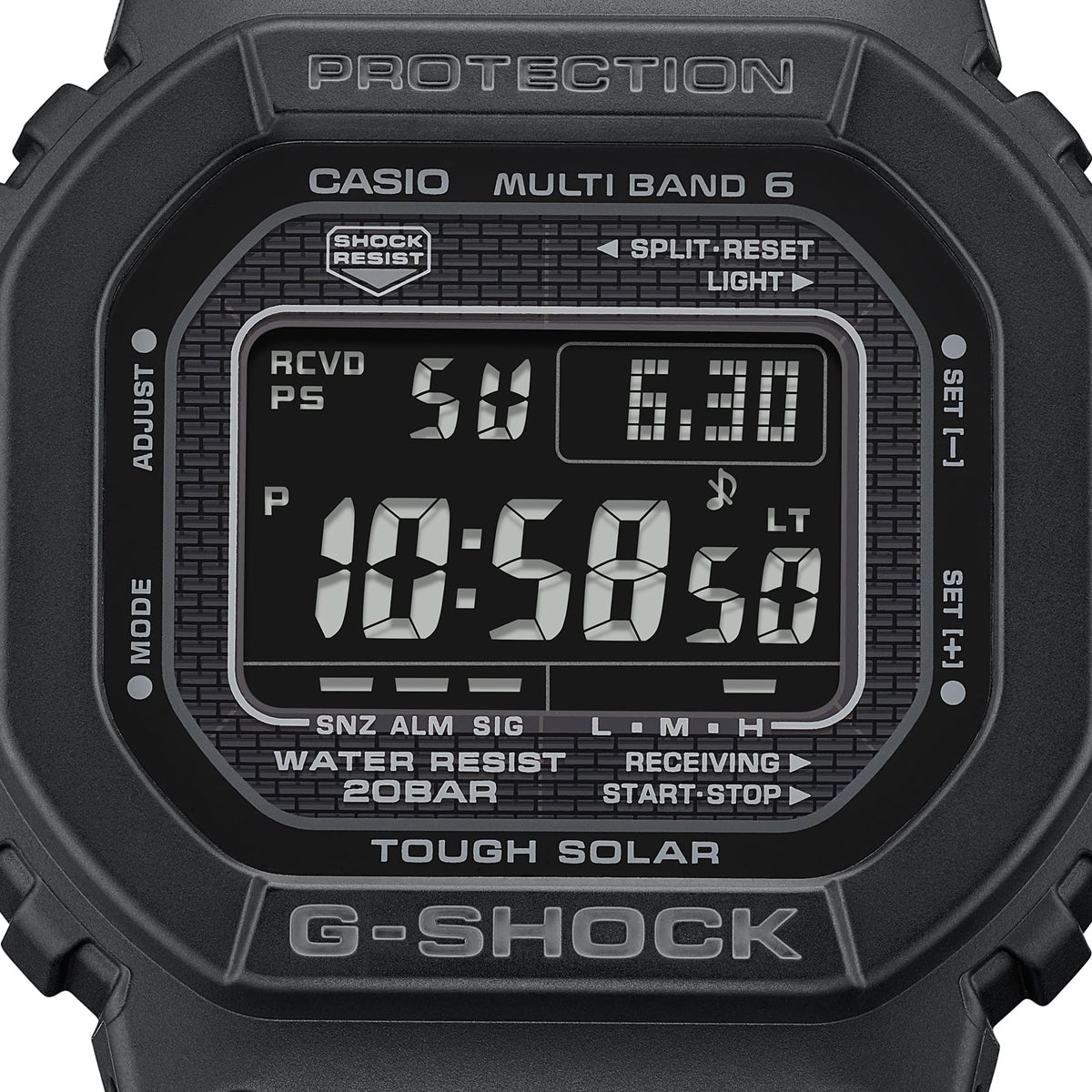 CASIO G-SHOCK modelis THE NEW ORIGIN Multiband 6 - TOUGH SOLAR - FULL BLACK