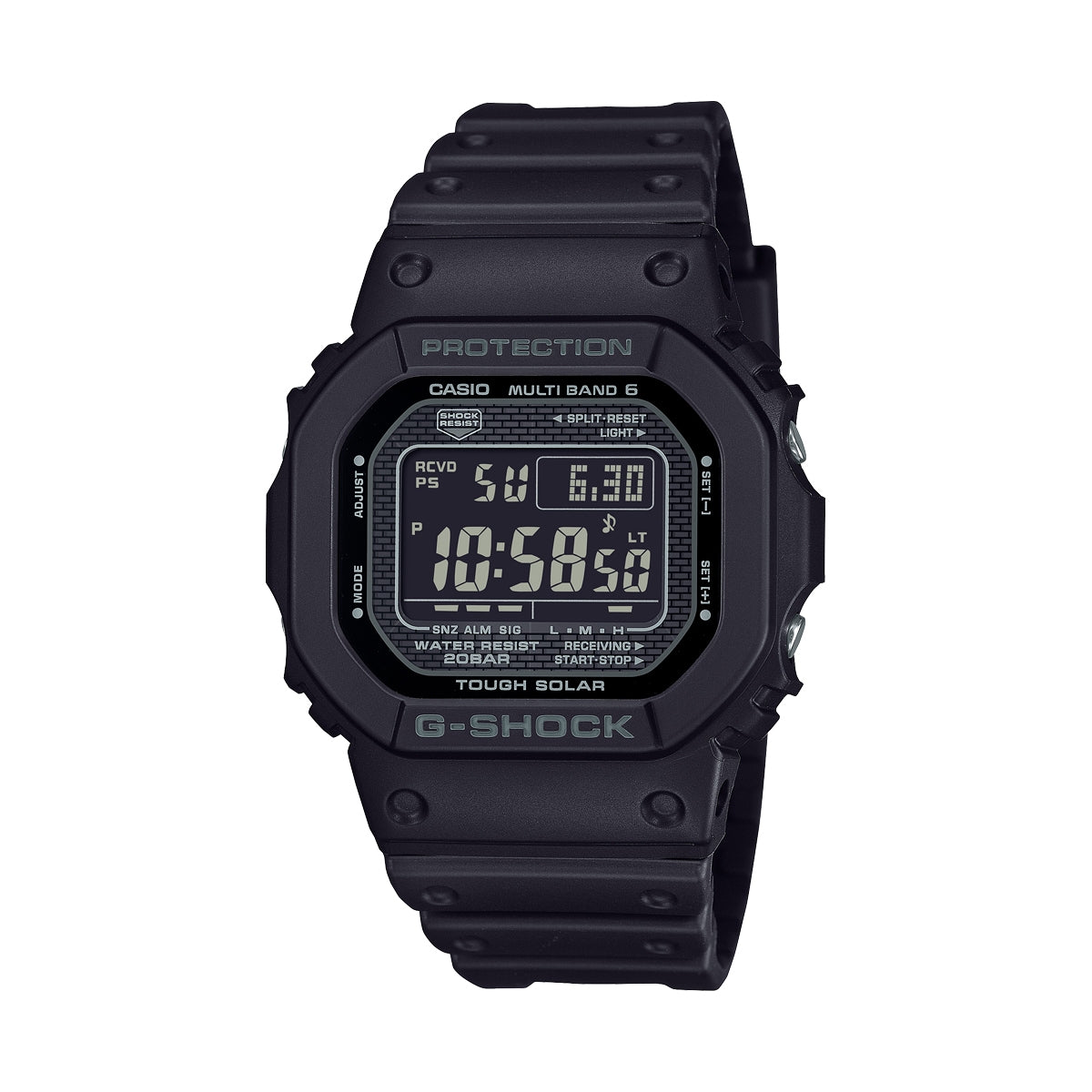 CASIO G-SHOCK modelis THE NEW ORIGIN Multiband 6 - TOUGH SOLAR - FULL BLACK