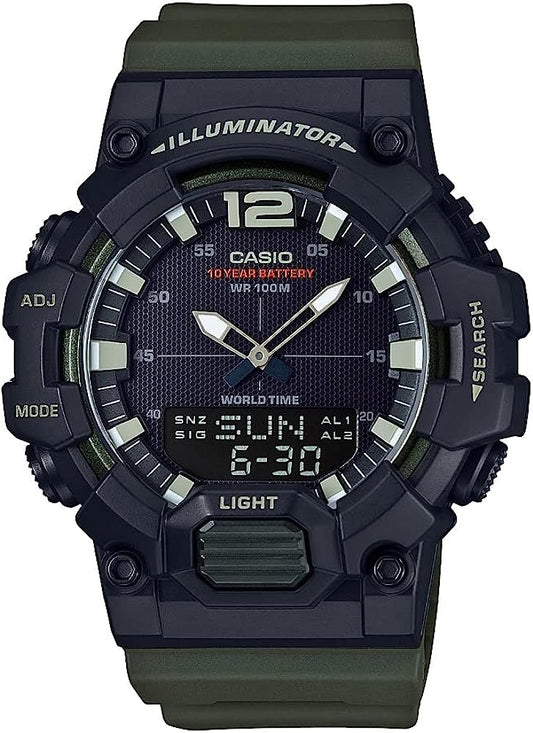 CASIO SPORT modelis ILLUMINATOR - BLACK, ARMY GREEN