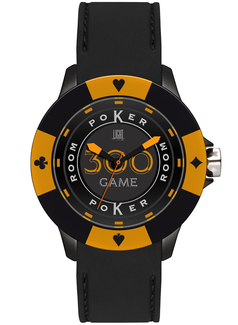 LIGHT TIME modelis POKER - Black / Orange