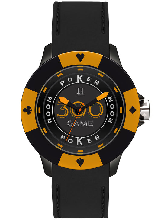 LIGHT TIME modelis POKER - Black / Orange
