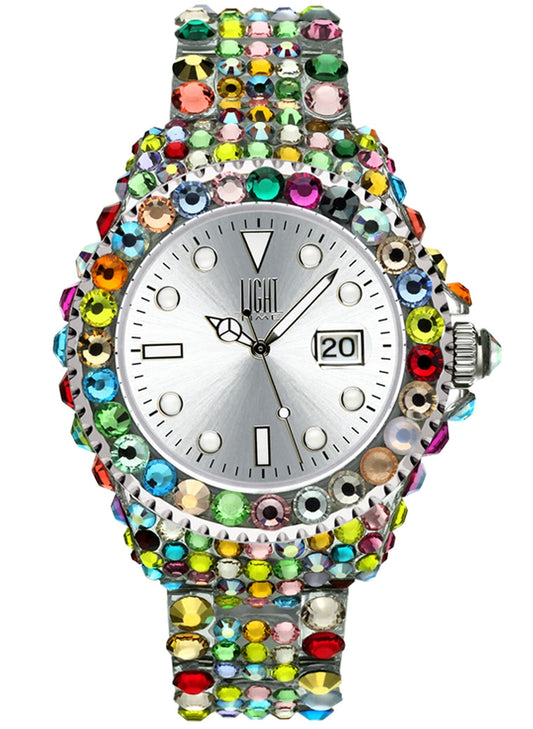 LIGHT TIME modelis MEDITERRANEO - Full Strass / Silver