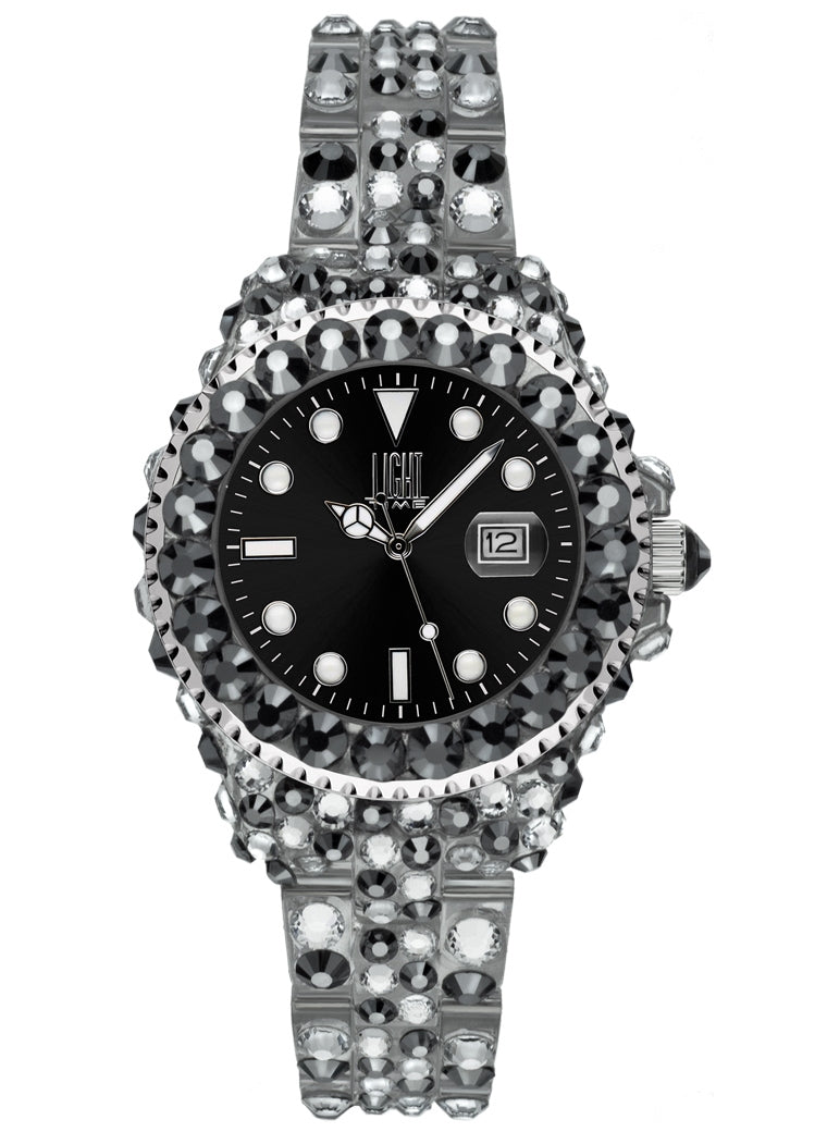 LIGHT TIME modelis MEDITERRANEO - Full Strass / Black